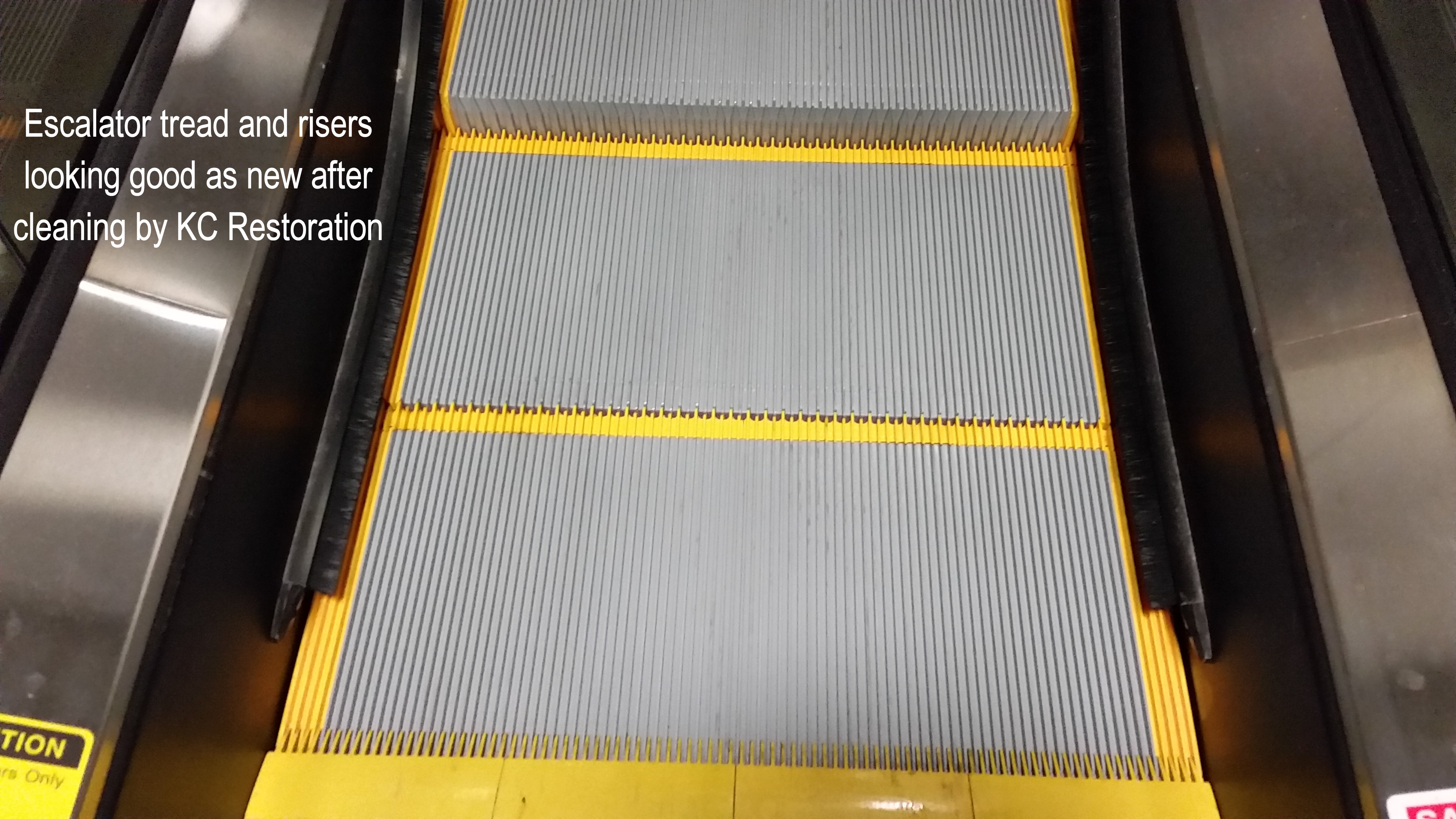 Escalator cleaning