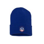 KCR Cuffed Knit Beanie- Blue