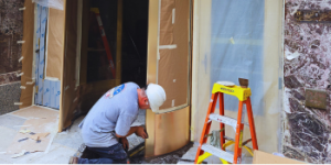 refinishing a bronze door