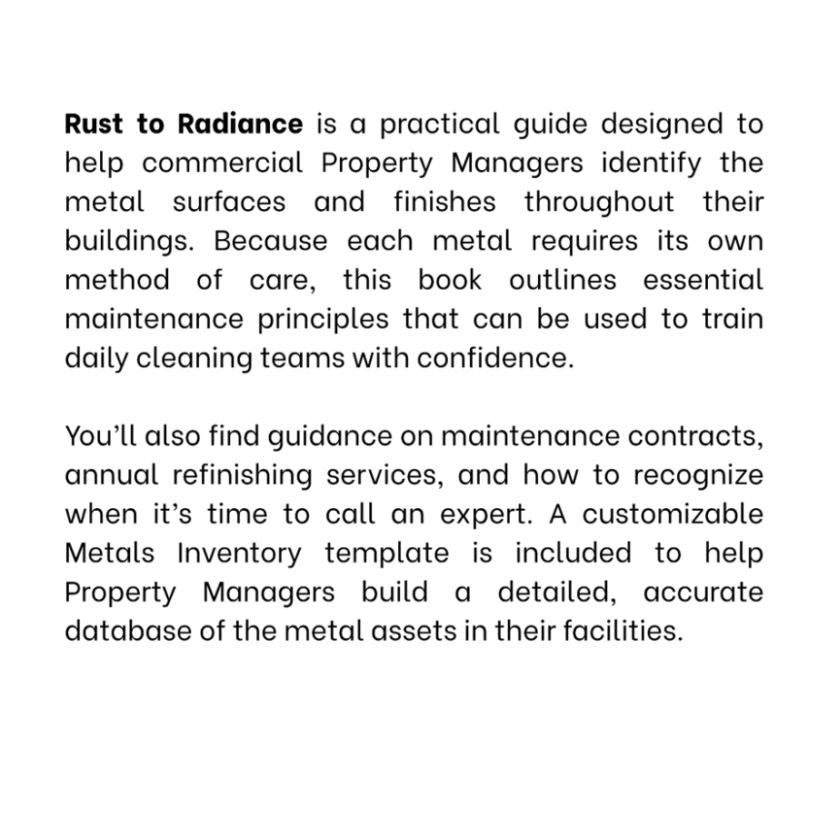 Back cover text of Rust to Radiance book